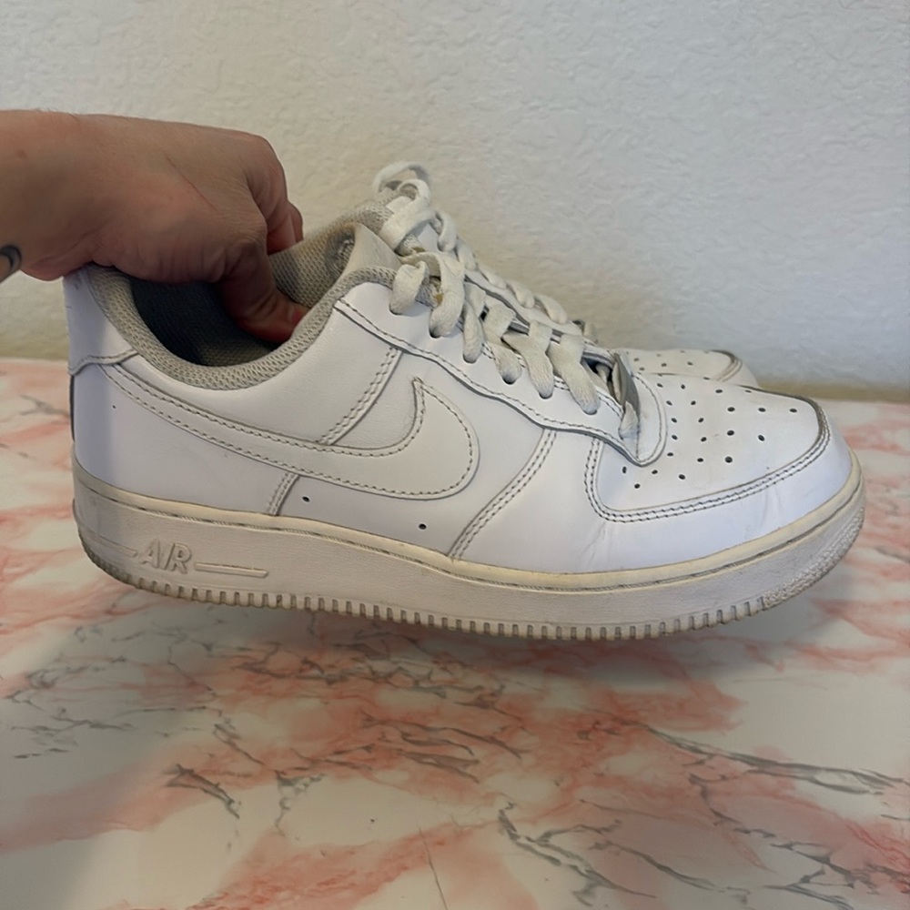 White Nike AF1 size 8